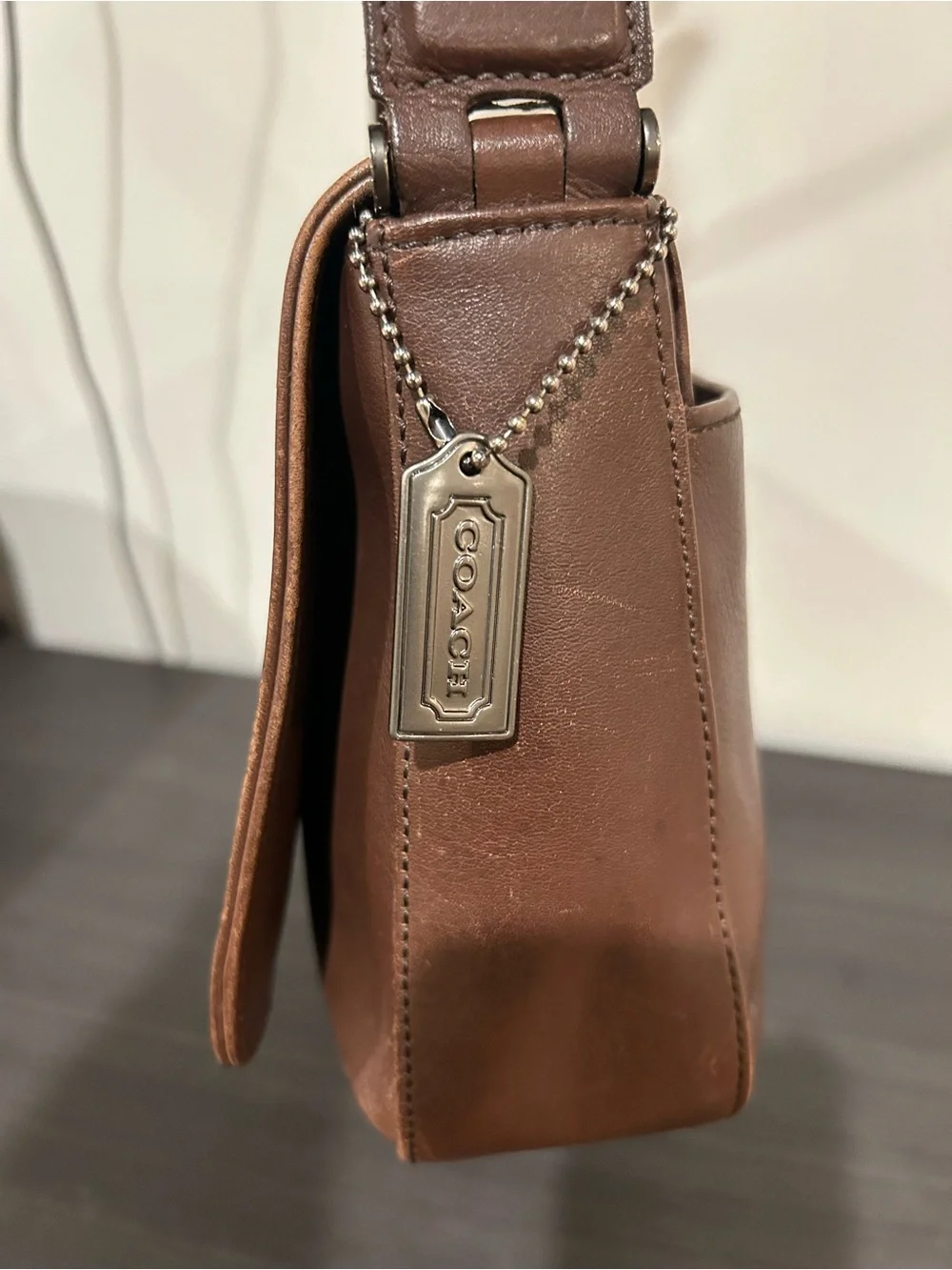 Coach Vintage Bag Whitney 9179 Brown Leather Shoulder Bag East West.